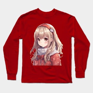 Cute Anime Girl #001 Long Sleeve T-Shirt